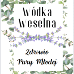 Zawieszki na alkohol WÓDKA WESELNA