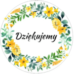 Naklejki DZIĘKUJEMY WIANEK
