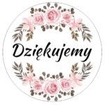 Naklejki DZIĘKUJEMY WIANEK