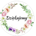 Naklejki DZIĘKUJEMY WIANEK