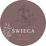 Naklejki ŚWIECA RĘCZNIE ODLEWANA
