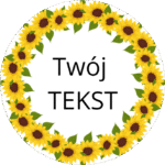 Naklejki personalizowane SŁONECZNIKI