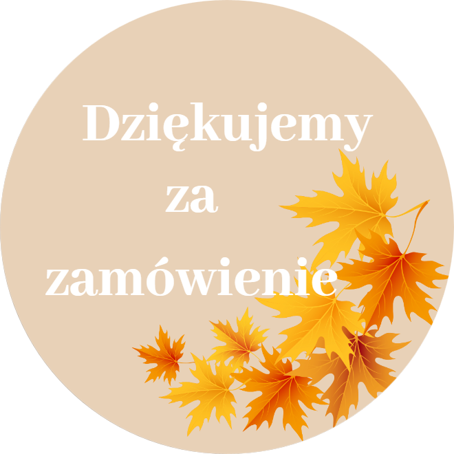 769 Naklejki DZIĘKUJEMY ZA ZAMÓWIENIE JESIEŃ - obrazek 1