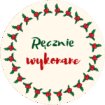 Naklejki RĘCZNIE WYKONANE WIANEK ŚWIĘTA