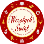 Naklejki WESOŁYCH ŚWIĄT MANUFAKTURA