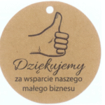 Zawieszki kraft DZIĘKUJEMY WSPARCIE