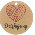 Zawieszki kraft DZIĘKUJEMY