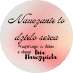 Naklejki DZIEŃ NAUCZYCIELA