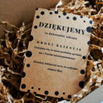 Kartki podziękowania za zakupy