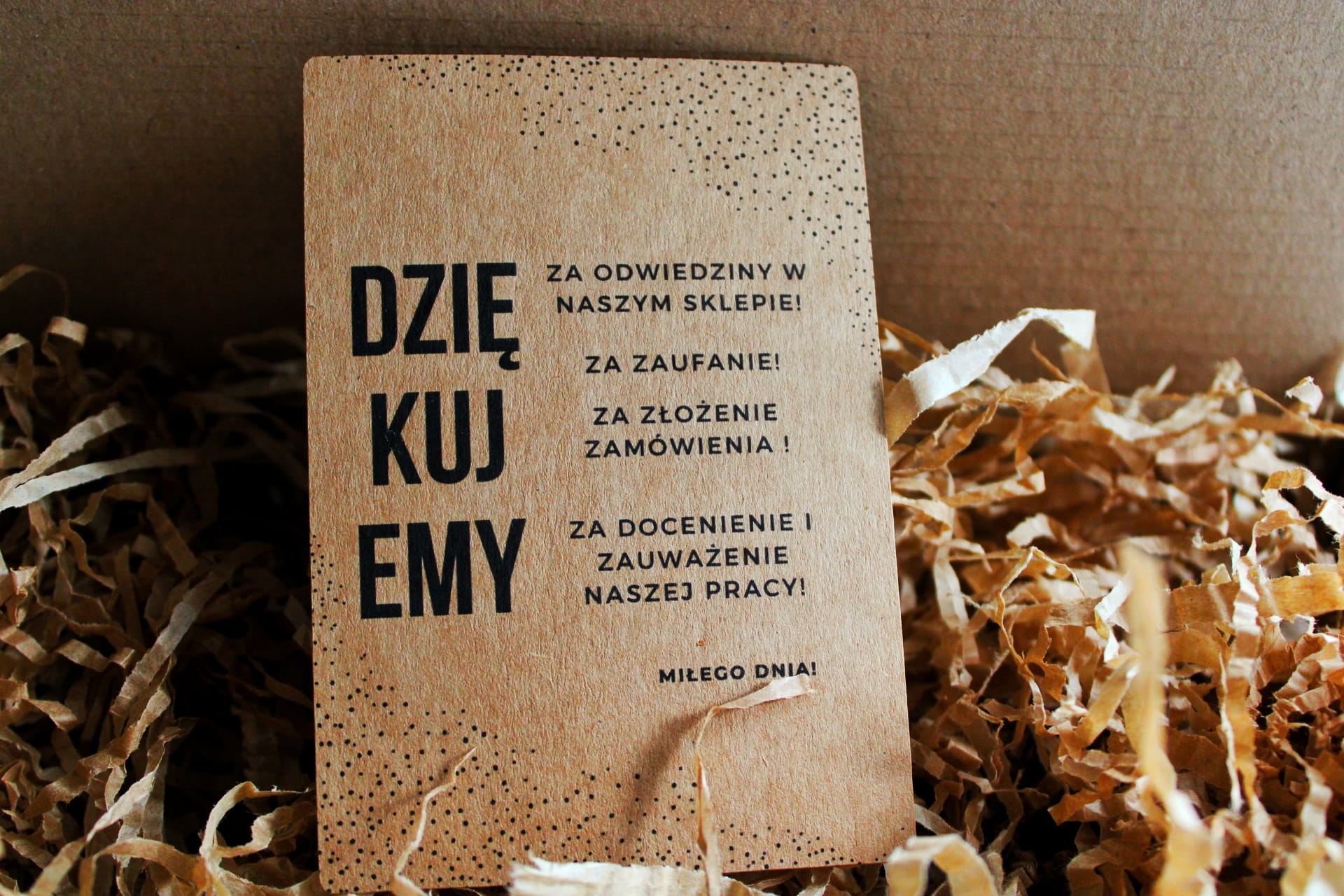 950 Kartki podziękowania za zakupy - obrazek 1