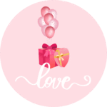 Naklejki Walentynki LOVE