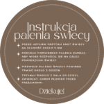 Naklejki INSTRUKCJA PALENIA ŚWIECY