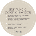 Naklejki INSTRUKCJA PALENIA ŚWIECY