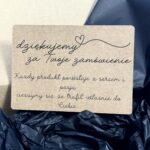 Kartki kraft Dziękujemy za Twoje zamówienie