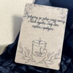 Kartki kraft Dziękujemy za zakup naszej świecy