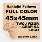 Naklejki Foliowe Personalizowane - Twój Wzór - Kwadratowa 45x45mm