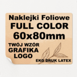 Naklejki Foliowe Personalizowane - Twój Wzór - Prostokątna 60x80mm