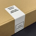 Naklejki Banderole Na Pudełka - Białe - Twój Wzór - 40x130mm