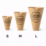 Rożek Pudełko Gastronomiczne EKO- Frytki / Wafle - Duże - Personalizowane - Grafika - Logo - BEZ SUP! - obrazek 4