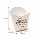 Pudełko Gastronomiczne - Frytki - Średnie - Personalizowane - Grafika - Logo - BEZ SUP! - obrazek 2