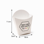 Pudełko Gastronomiczne - Frytki - Małe - Personalizowane - Grafika - Logo - BEZ SUP! - obrazek 2