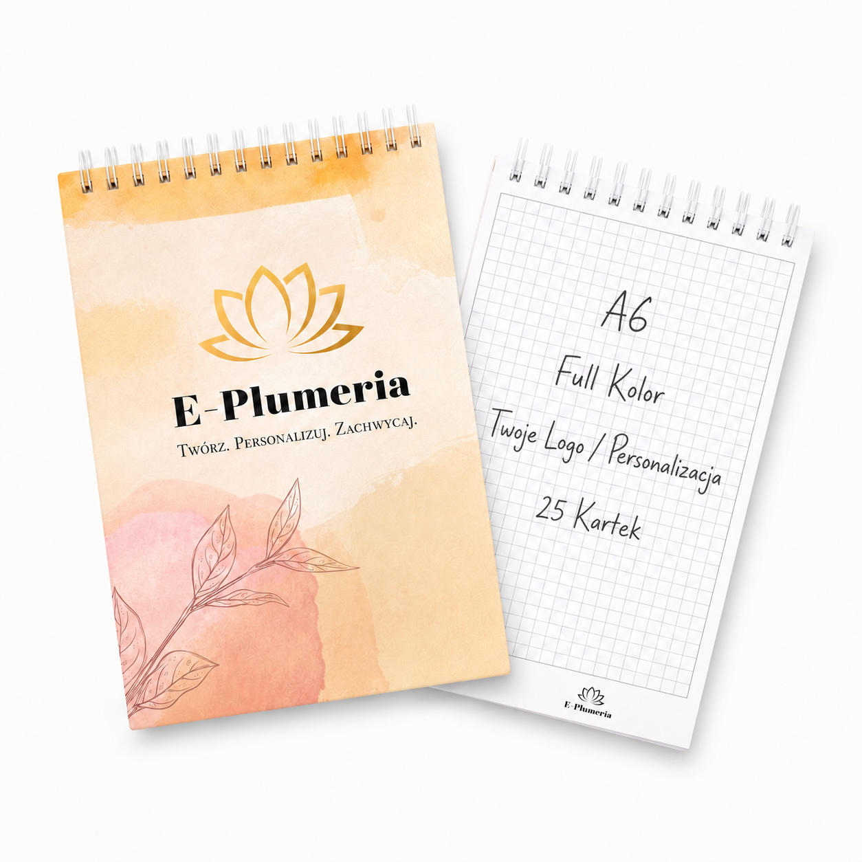 Notes1 Notes Spiralowany Personalizowany - Full Color - Premium 25 kartek 100g - A6 - PK - obrazek 1