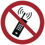 Naklejki Zakaz P013 - Zakaz używania telefonów komórkowych