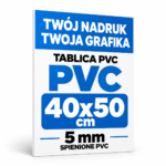 Tablica Szyld Reklama - PVC 5mm Własny Nadruk - Grafika - 40x50 cm