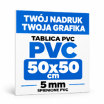 Tablica Szyld Reklama - PVC 5mm Własny Nadruk - Grafika - 50x50 cm
