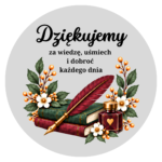 Naklejki Dzień Nauczyciela – Wiedza i dobroć